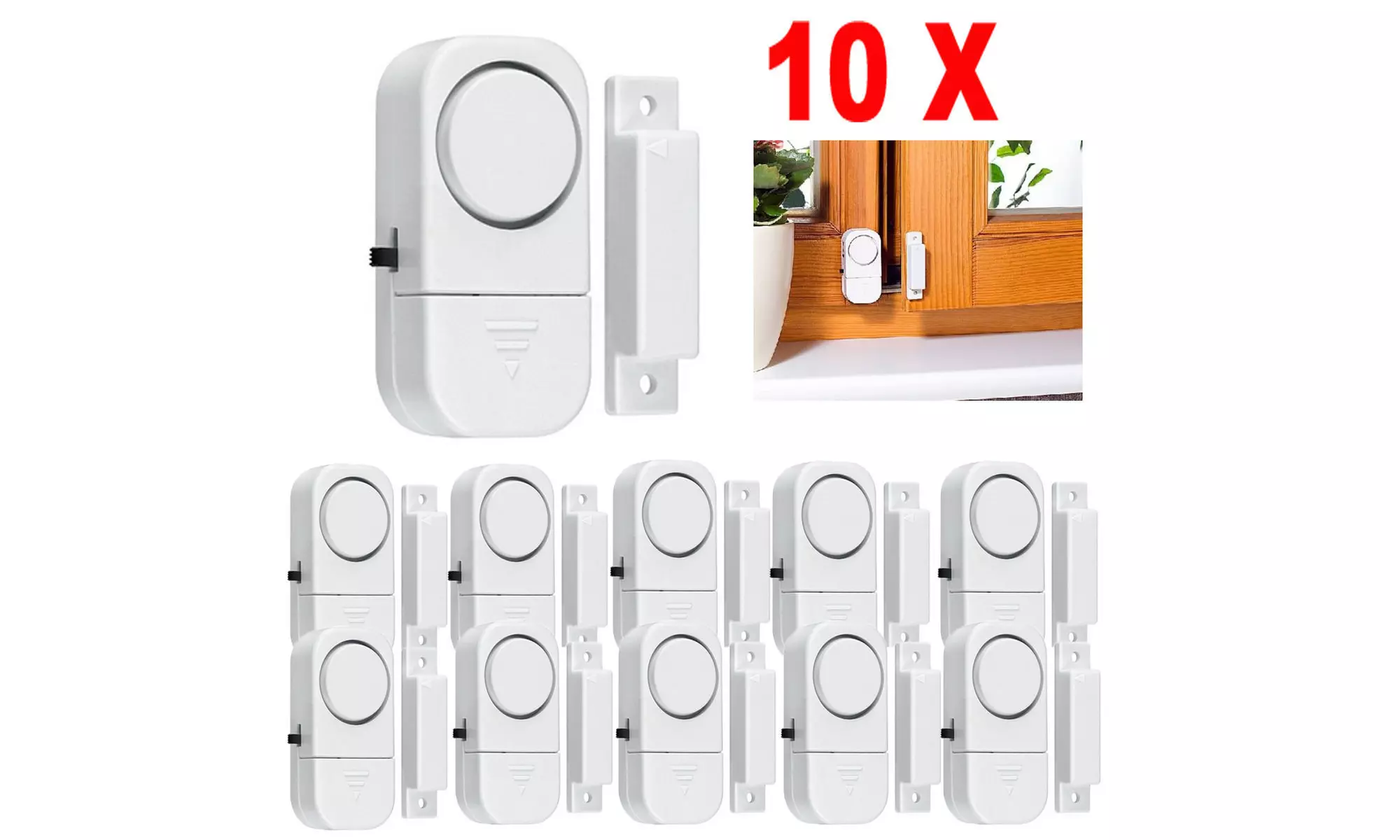 WIRELESS Home Window Door Burglar Security ALARM System Magnetic Sensor - Second Medium