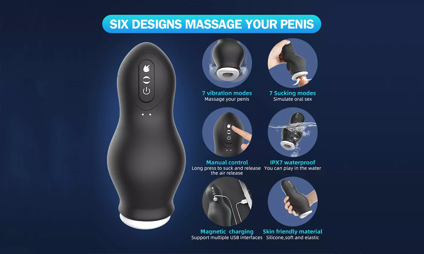 Automatic Hands-Free Masturbator Massager Vibration Stroker