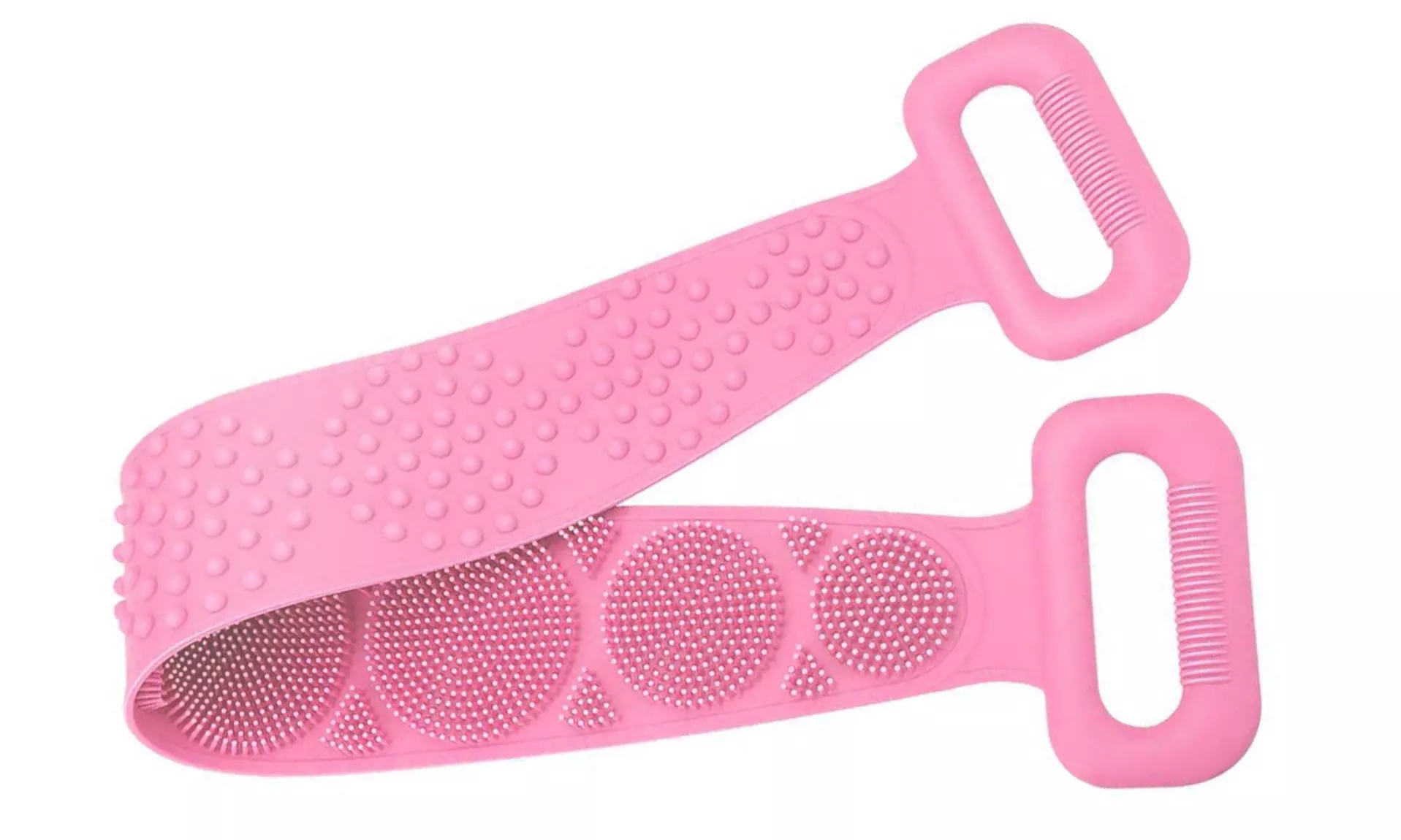 Silicone Double Sided Long Shower Back Massager and Scrubber
