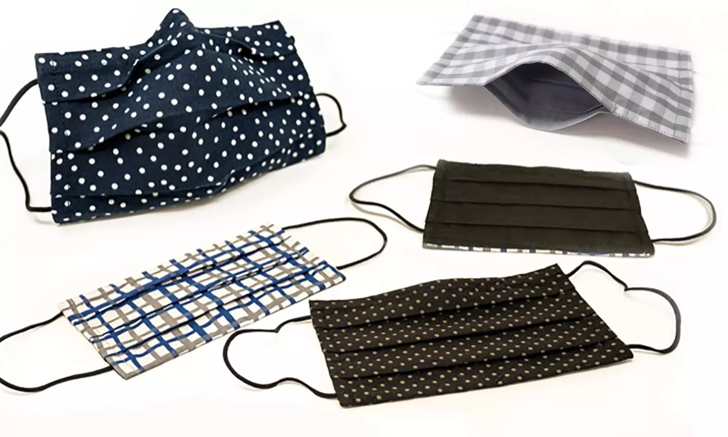 100% Cotton Non-Medical Face Mask with Nose Clip and Filter Pocket (3-Pack) - Primary Image