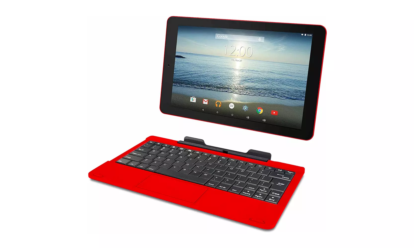 RCA Viking Pro RCT6K03W13 H1 10.1" 32gb Tablet w/ Keyboard (Red) - Refurbished - Primary Image