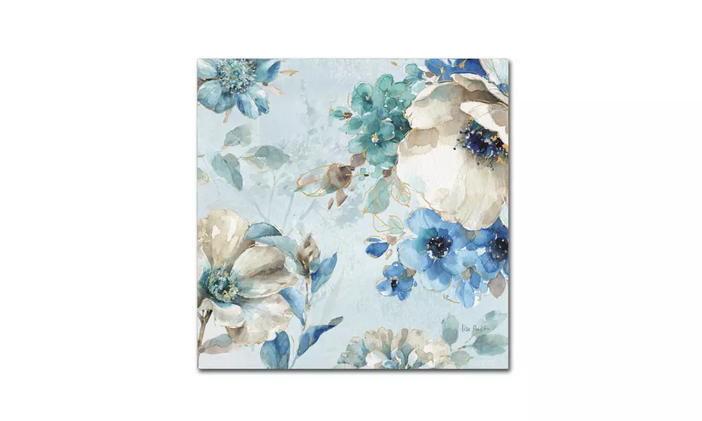 Lisa Audit 'Indigold X' Canvas Art - Second Medium