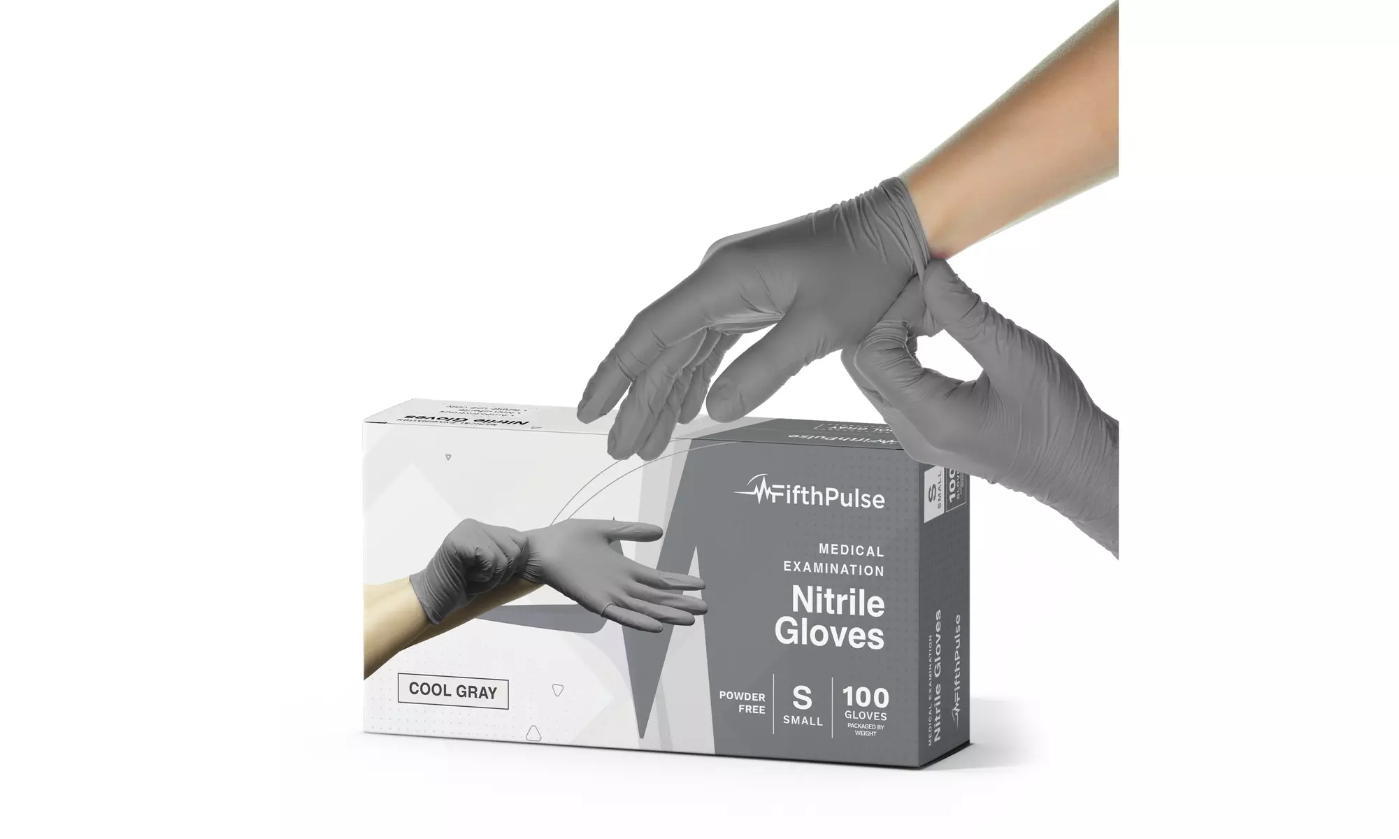 Fifth Pulse Nitrile Exam Latex Free & Powder Free Gloves - Box of 100