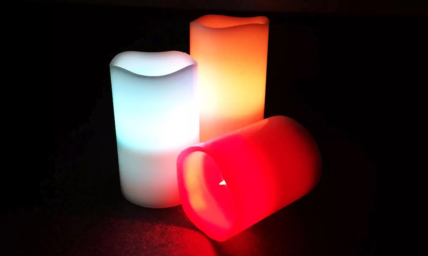 iMounTEK Color-Changing LED Flameless Candles with Remote (3- or 6-Pack)
