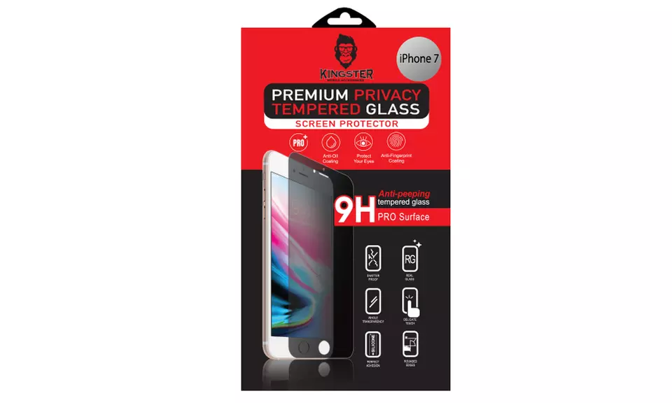 Privacy Tempered Glass iPhone X/XS/XR/8/7/Plus and Max (1,2,3 Pack) - Primary Image