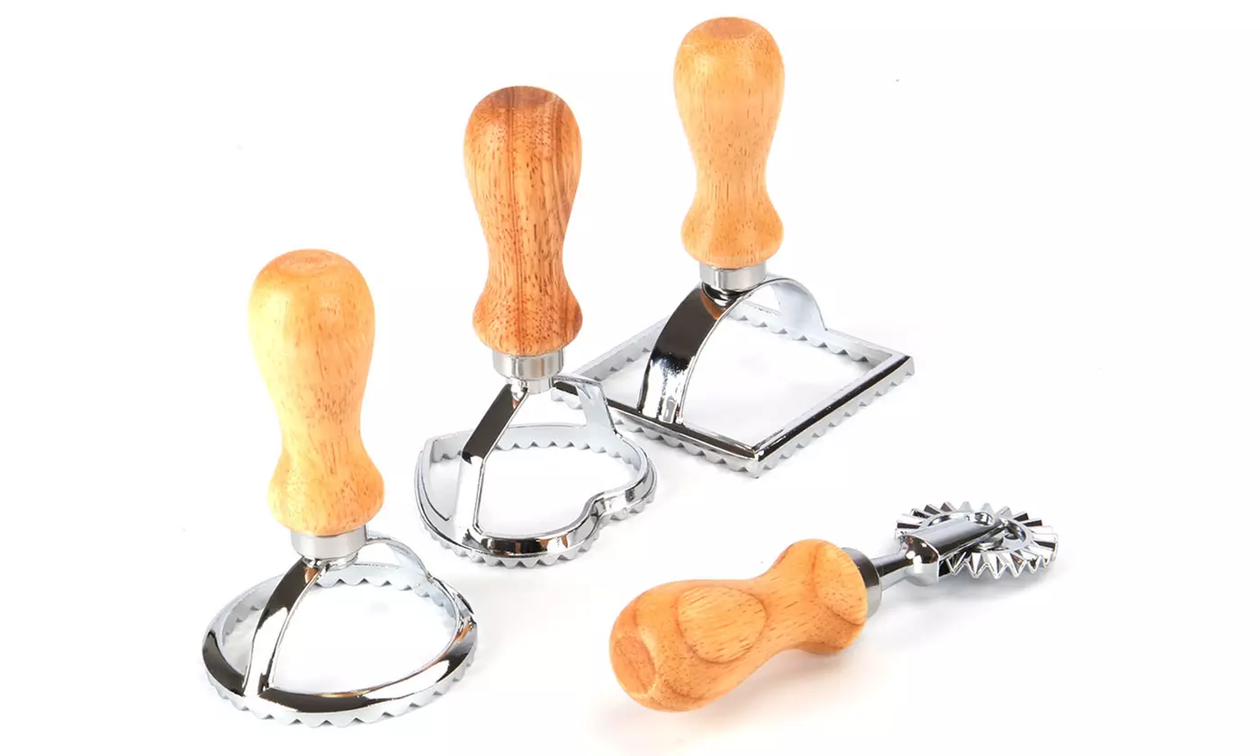 Italian Ravioli Cutter Set Pasta Press Kitchen Attachment Kit Ravioli Maker - Primary Image