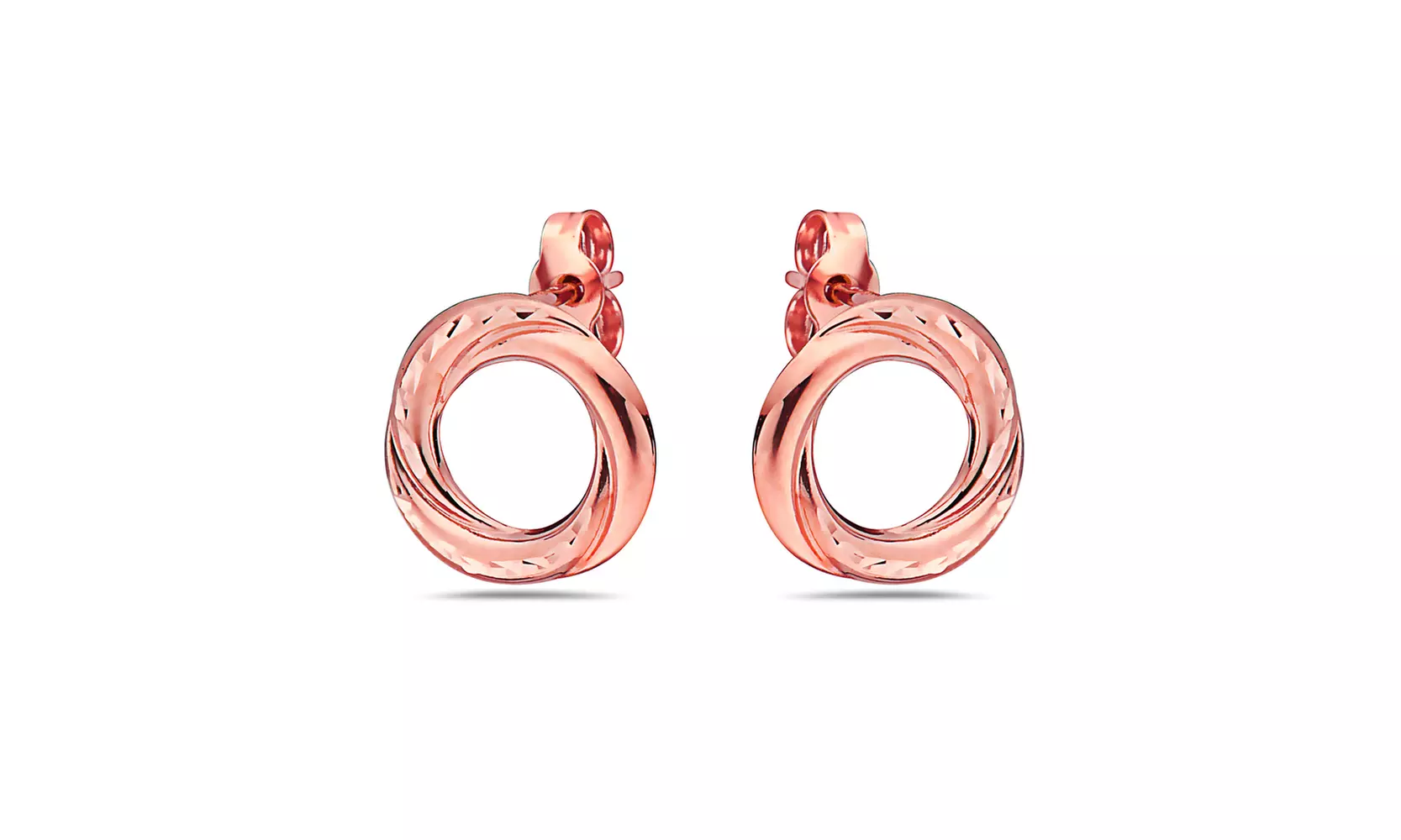 14K Solid gold Love Knot stud earrings