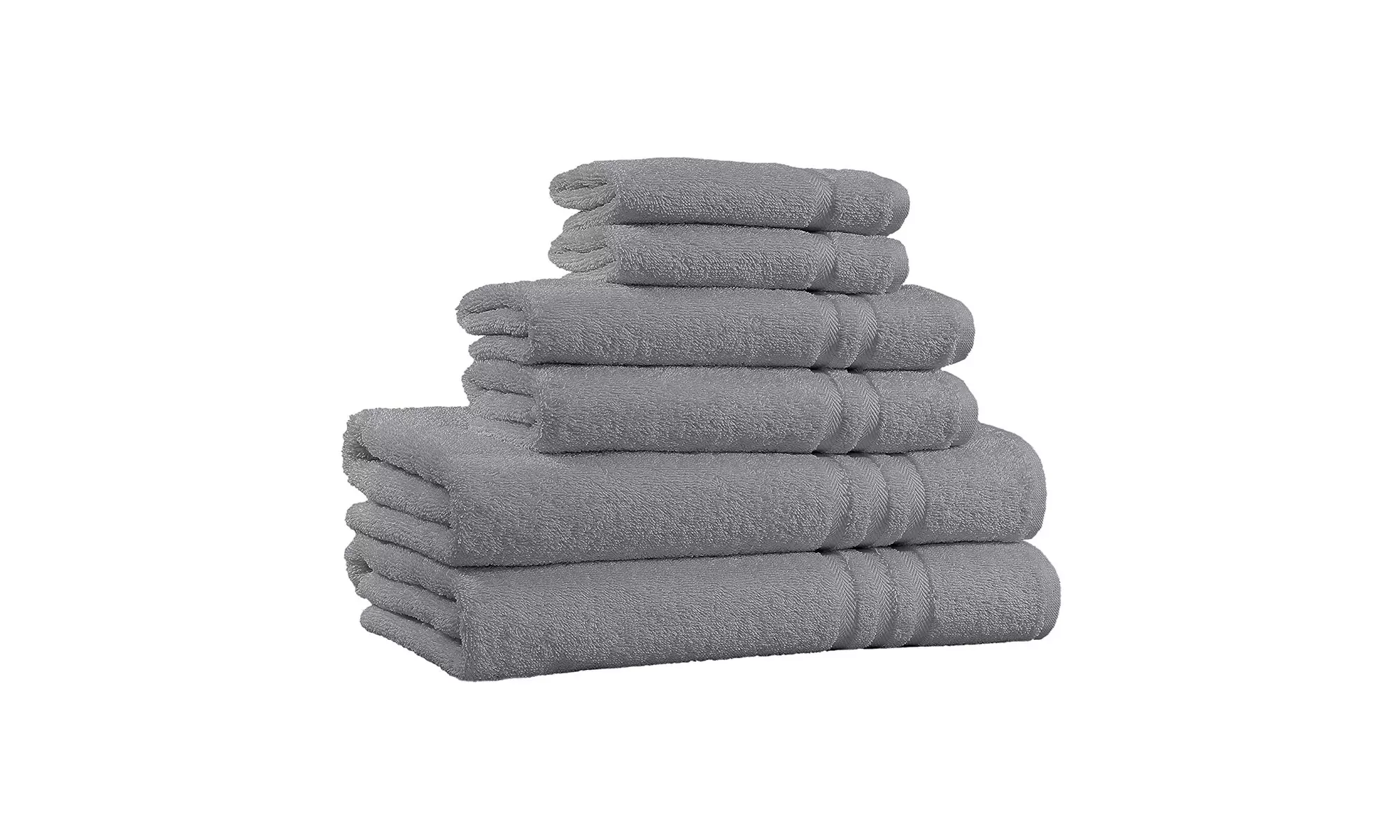 100% Cotton 6 Piece Towel Set Super Soft & Absorbent  - 650 GSM  - Primary Image