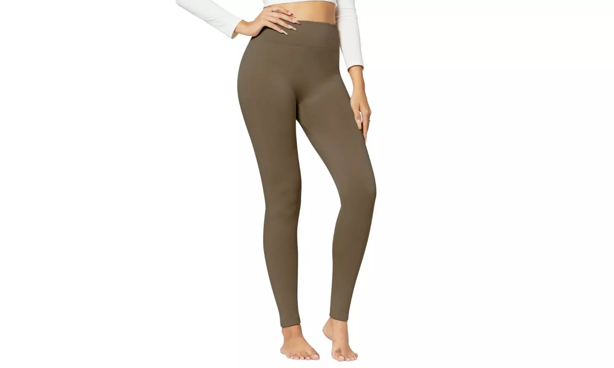 Women's Cozy Fleece-Lined Seamless Leggings
