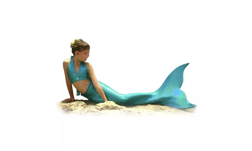 Girls' 3 Piece Mermaid Swimsuit - Primary Image