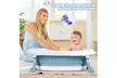 Costway Folding Baby Bathtub Newborn Toddler Collapsible Bath Support w/ Cushion - Second Medium