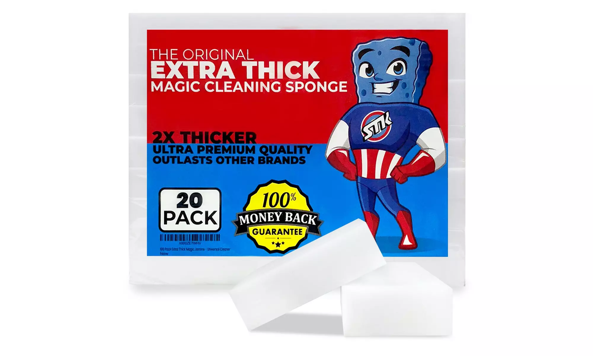 STK 20 Pack Extra Thick Power Clean Magic Eraser Sponges - Primary Image