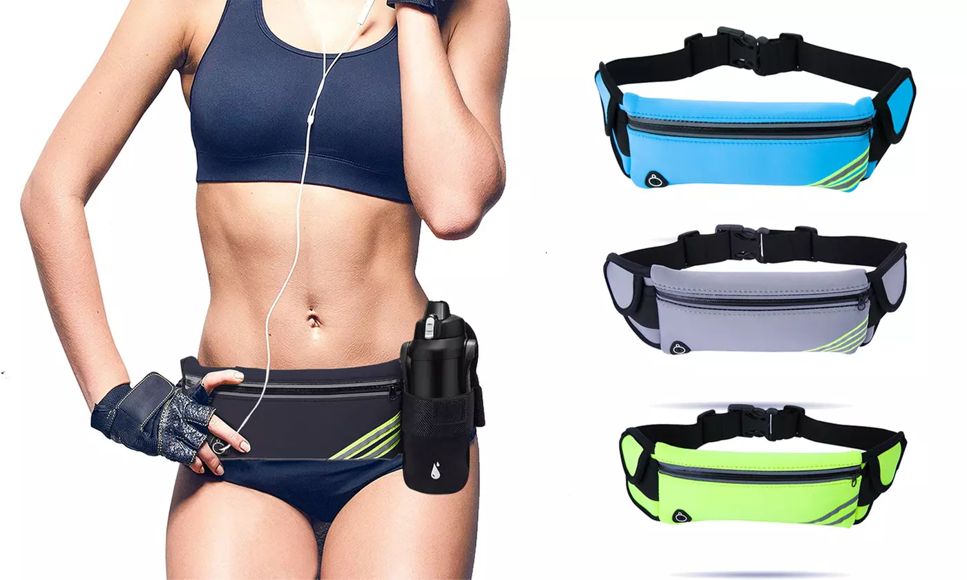 Sport Belt Waist Fanny Pack Water Bottle Holder Bag - Primary Image