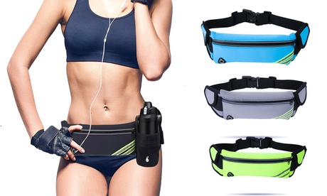 Running Belt Waist Pack Phone Holder For Running Water Resistant Pack Hiking Blue