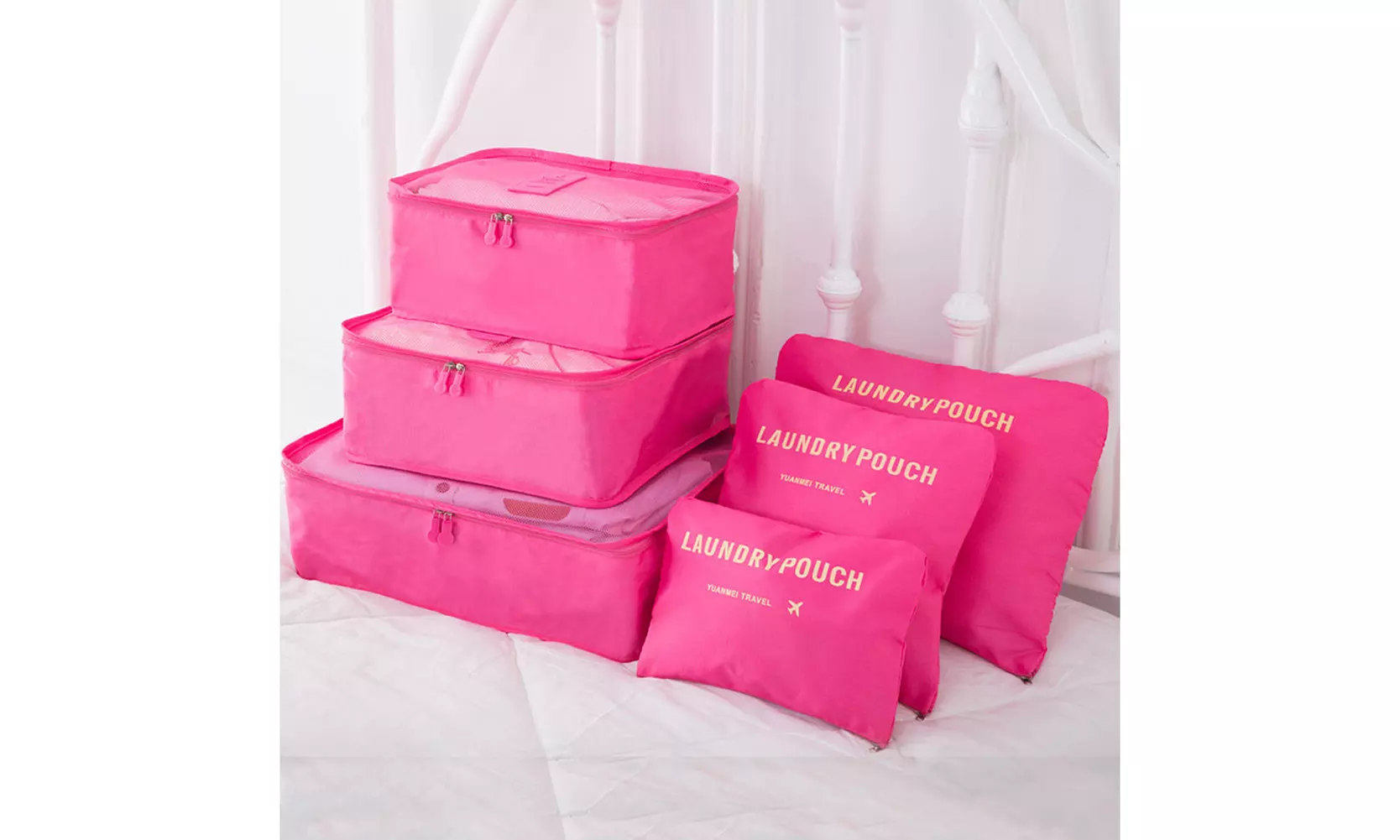 9Pcs Waterproof Clothes Storage Bags Packing Cube Travel Luggage Organizer Pouch