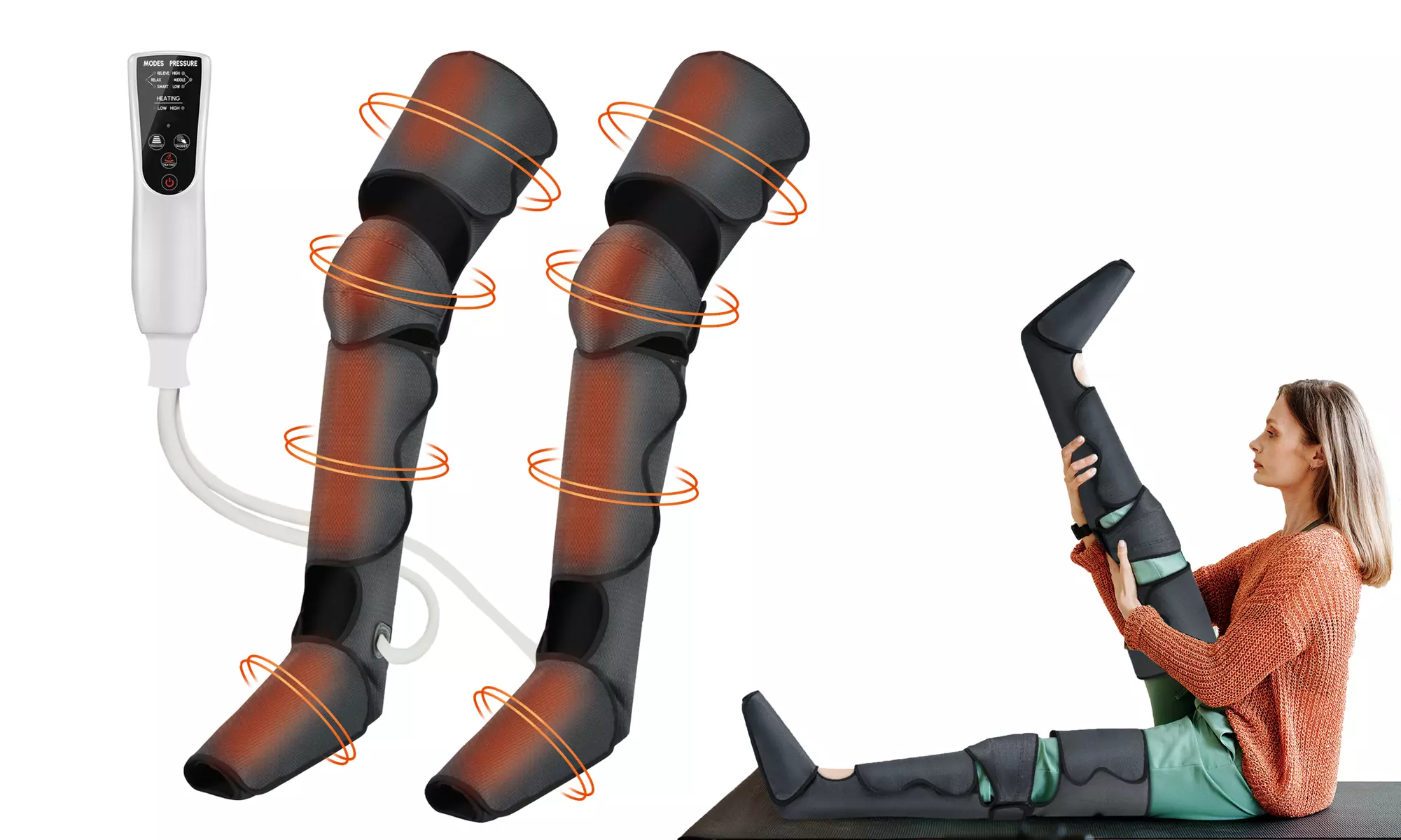 Leg Massager Air Compression Circulation Massage Muscle Pain Relief Leg - Primary Image