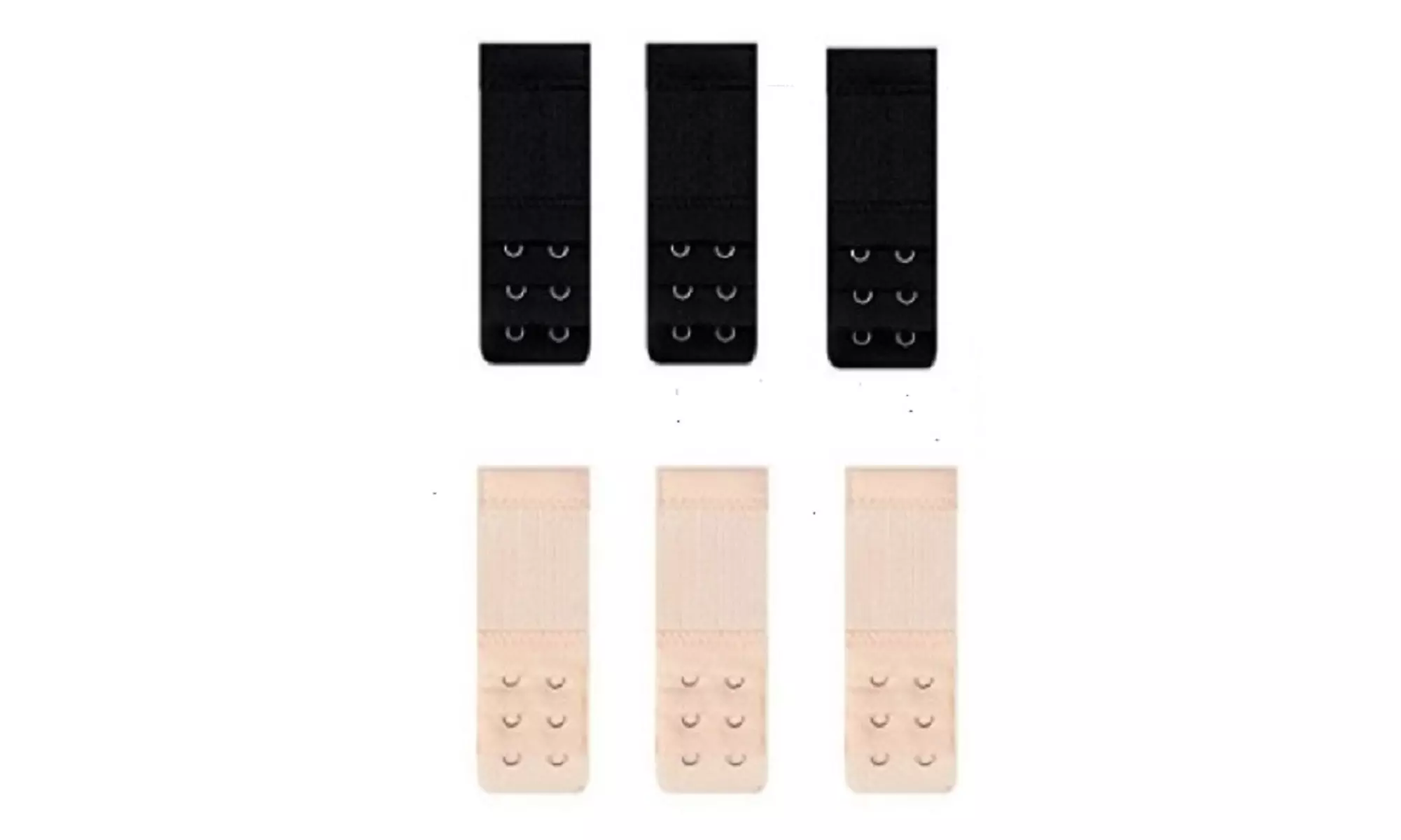 6 Pcs Adjustable Bra Buckle Extender Bra Extension Underwear Strap 2/3/4 Hooks