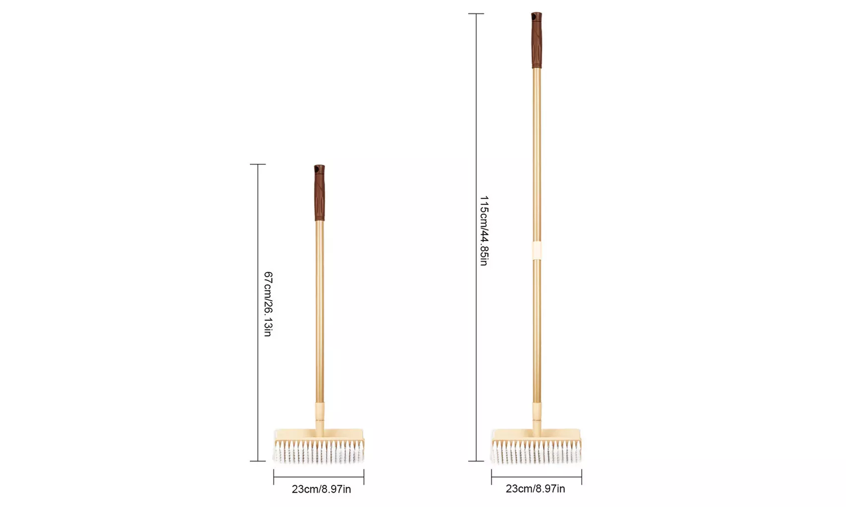 Floor Brush Multifunctional Dual-effect Floor Brush Long Handle Cleaning Brush - Second Medium
