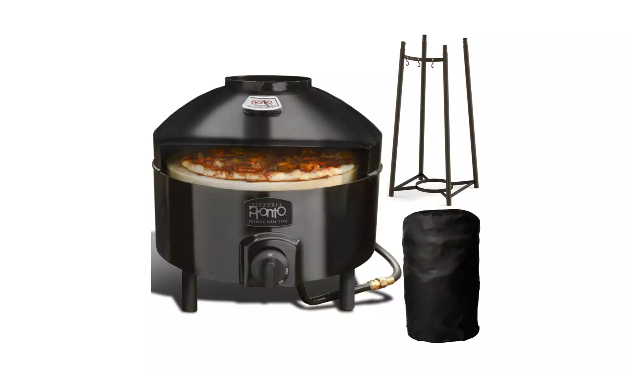 Pizzacraft Pizzeria Pronto Outdoor Pizza Oven with Oven Leg Kit and Cover - Primary Image