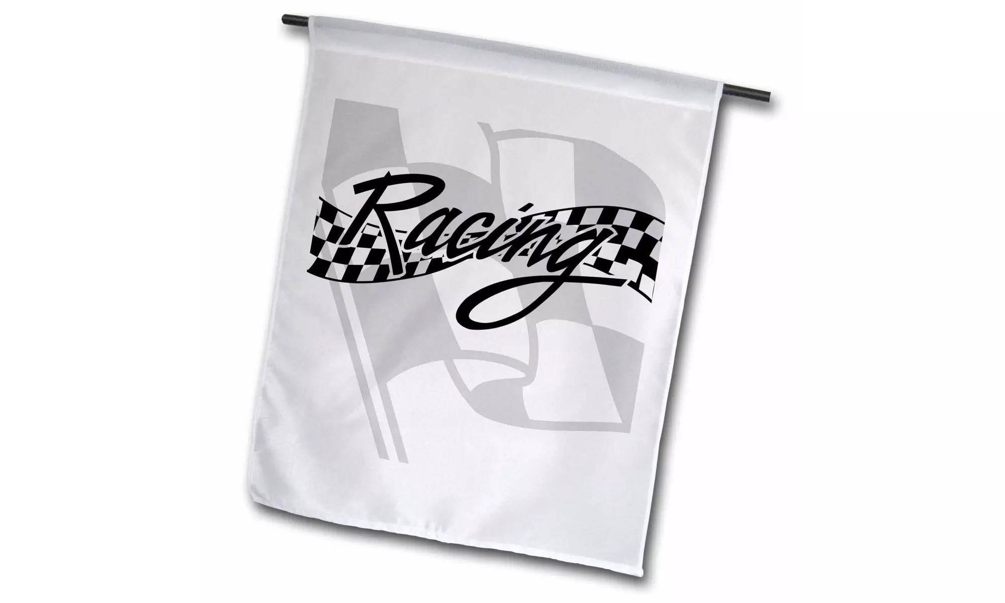  Garden Flag Racing Black and White Checkered Flag - 12 by 18-inches  - Primary Image