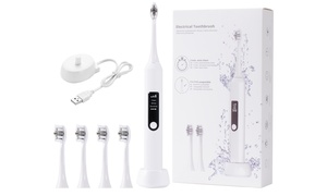 Sonic Electric Toothbrush for Adults 3 Modes with 4 Brush Heads 2 Minute Timer