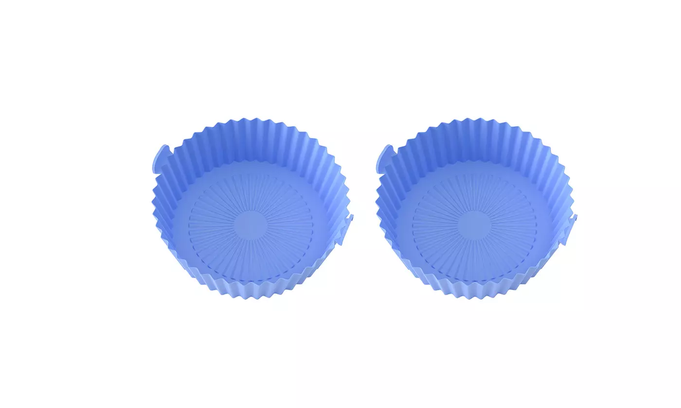 Silicone Air Fryer Tray Basket Non-Stick Safe Oven Baking Tray Reusable Kitchen