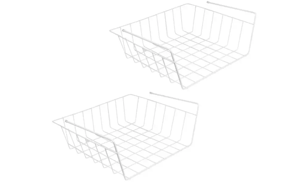 Evelots Under Shelf Basket Wire Rack (2-Pack) - Second Medium