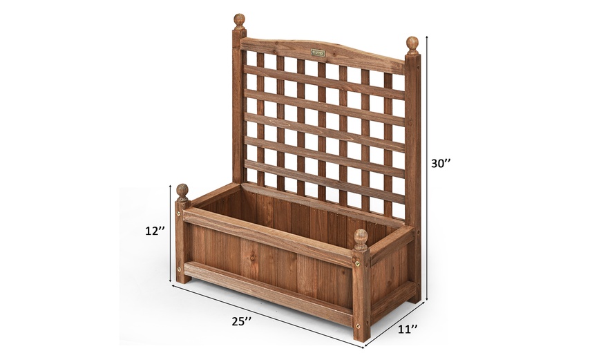 Up To 56% Off on Solid Wood Planter Box with T... | Groupon Goods