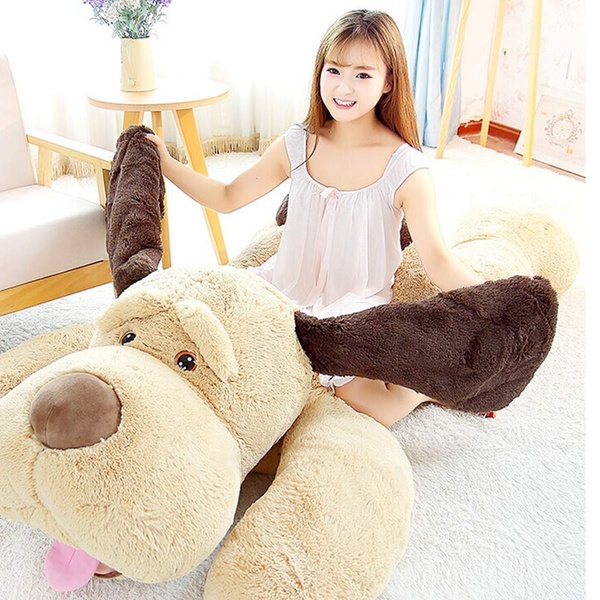 stuffed dog pillow