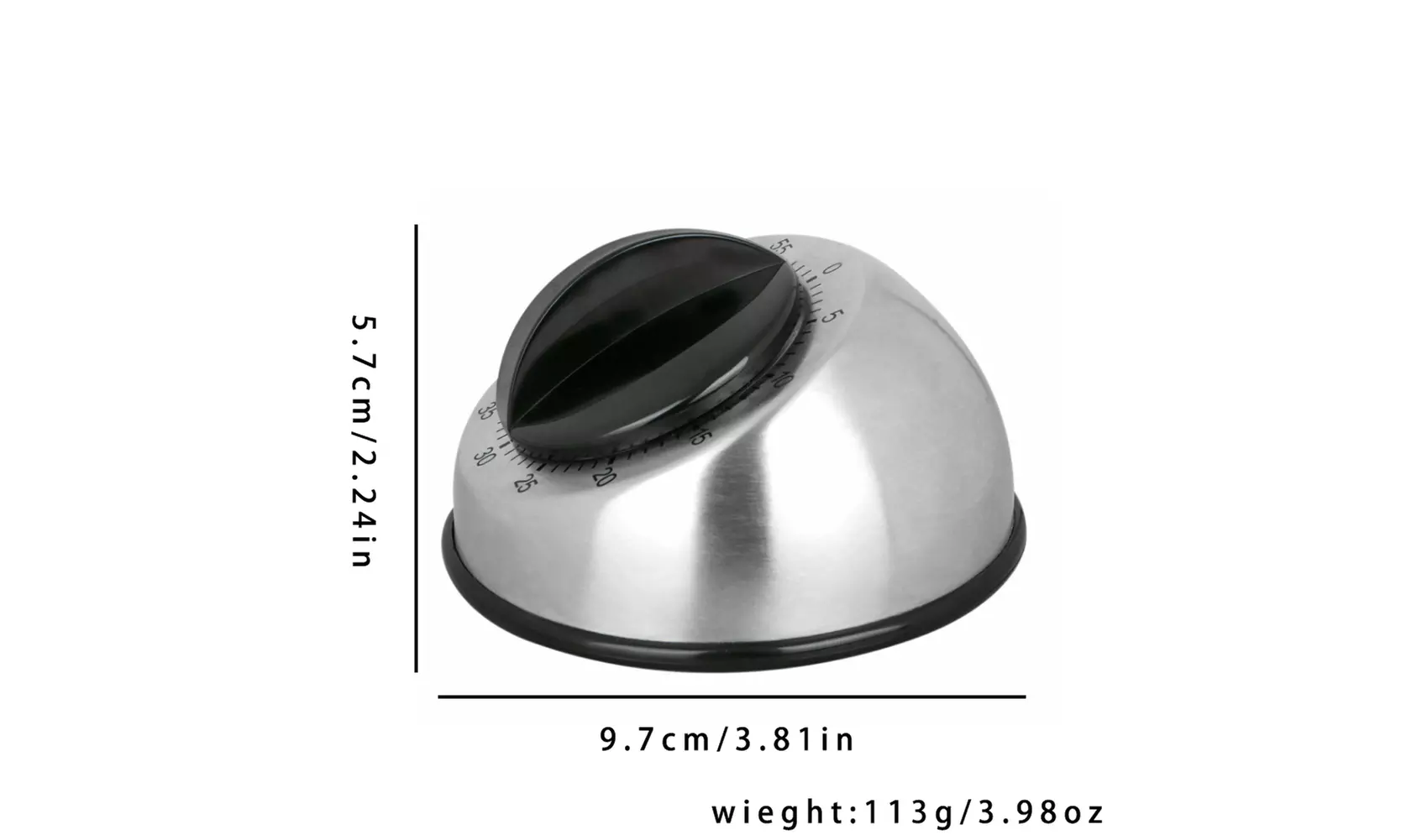US 1-2 Pc Long Ring Bell Alarm Loud 60-Minute Kitchen Cooking Wind Up Timer