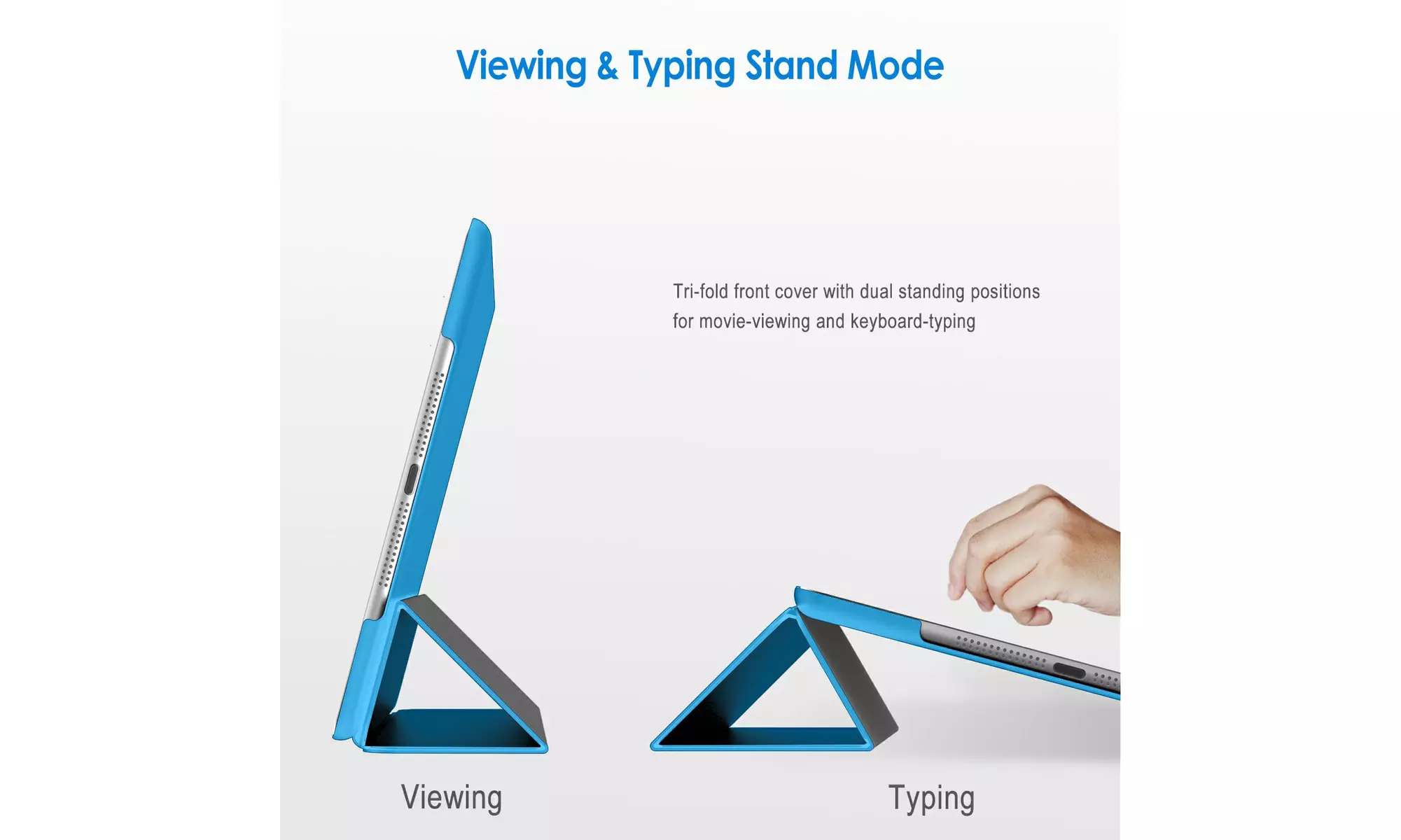 JETech Case for Apple iPad Mini 1 2 3, Hard Back Shell Soft-Touch Stand Cover