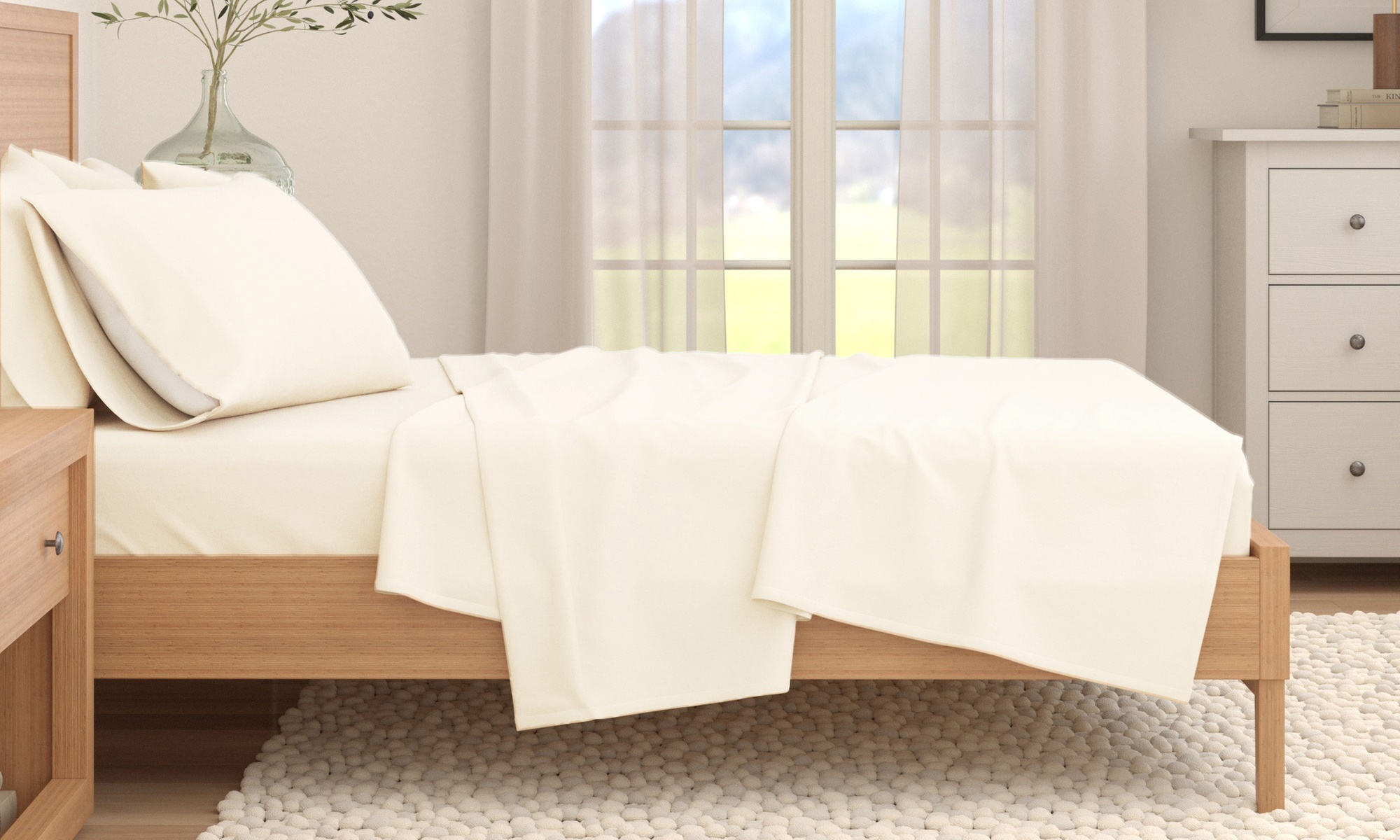 FreshFolds Premium Turkish Cotton Flannel Sheet Set