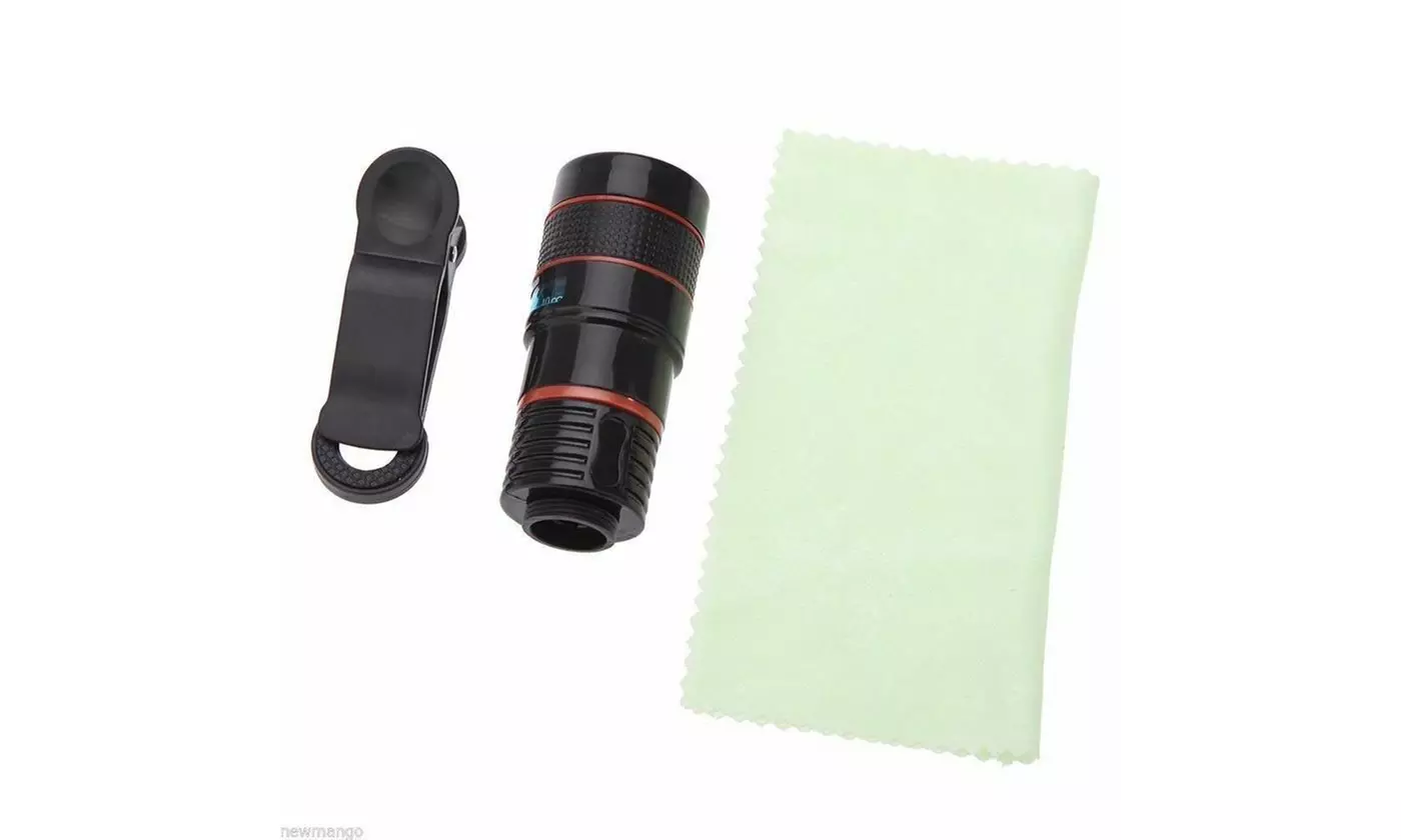 Universal 8X Zoom Lens Optical Clip Telephoto Telescope Cell Phone Camera Lens - Second Medium
