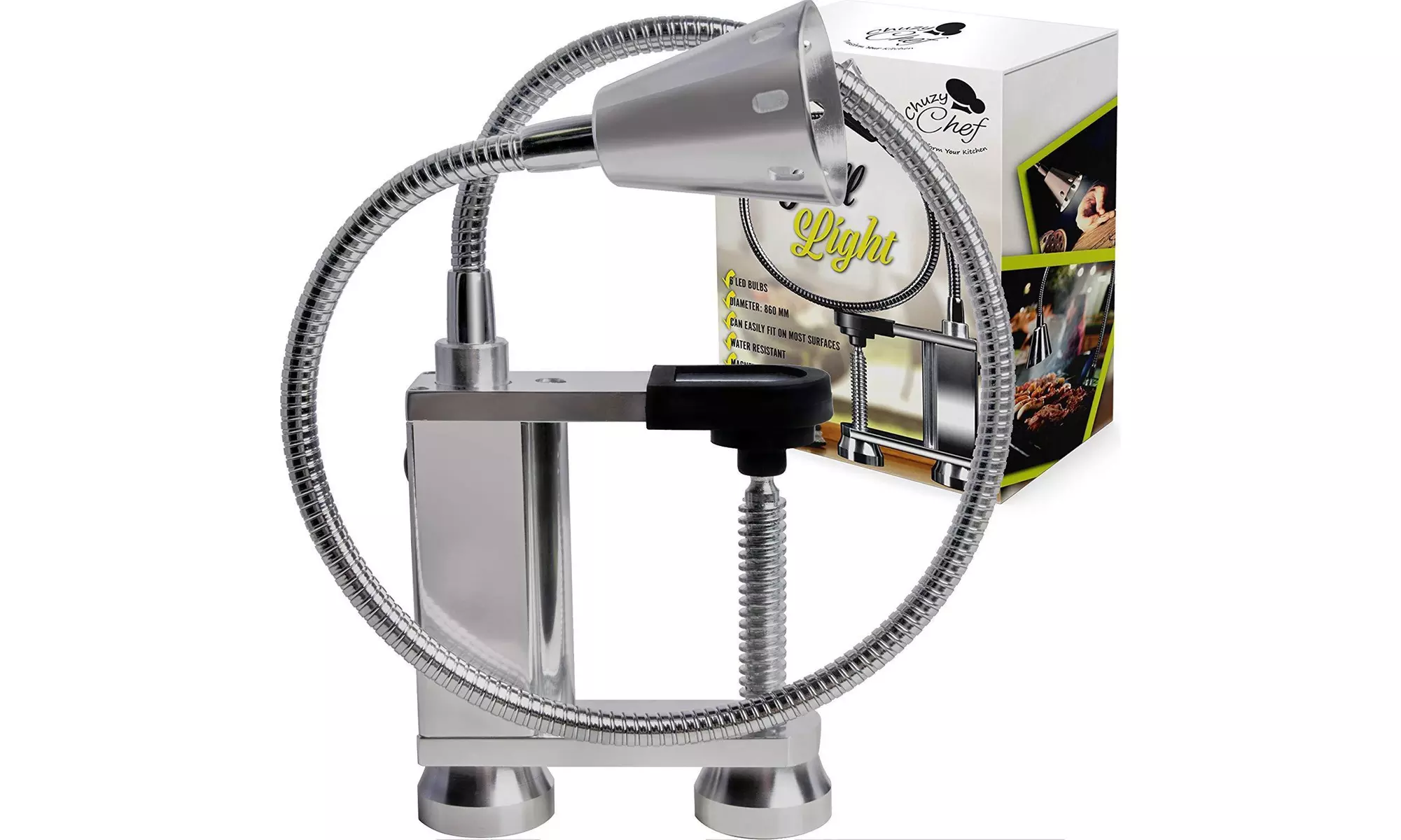 Magnetic BBQ Led Grill Light - 12 Super Bright LED Lights Gooseneck Flexible - Primary Image