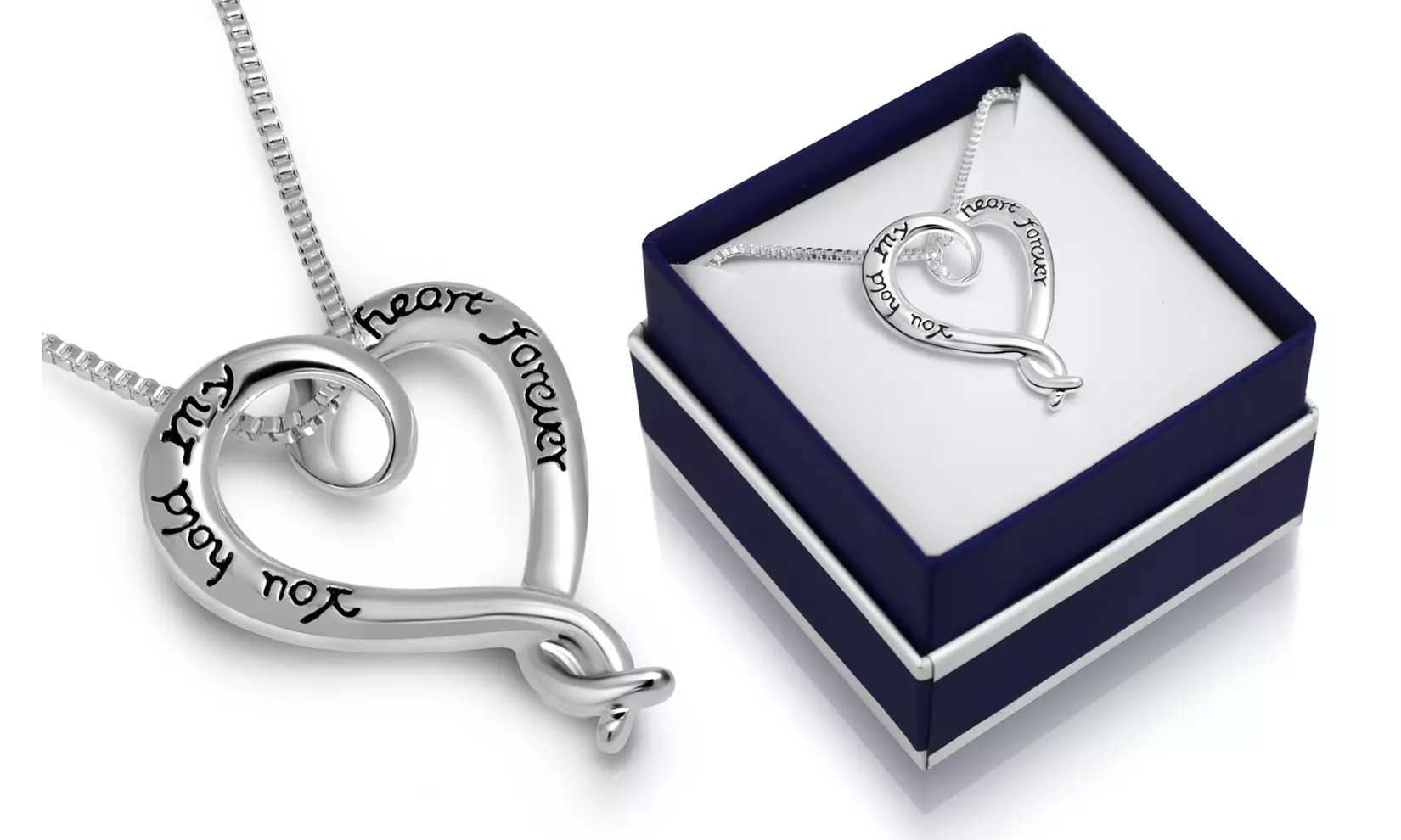 You Hold My Heart Forever Heart Necklace With Gift Box By Paolo Fortelini