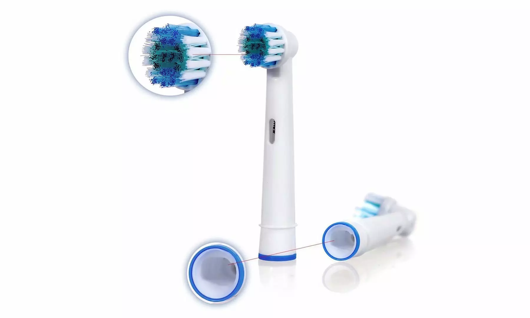 8 Pack Replacement Brush Heads Fit for Oral B Electric Toothbrushes