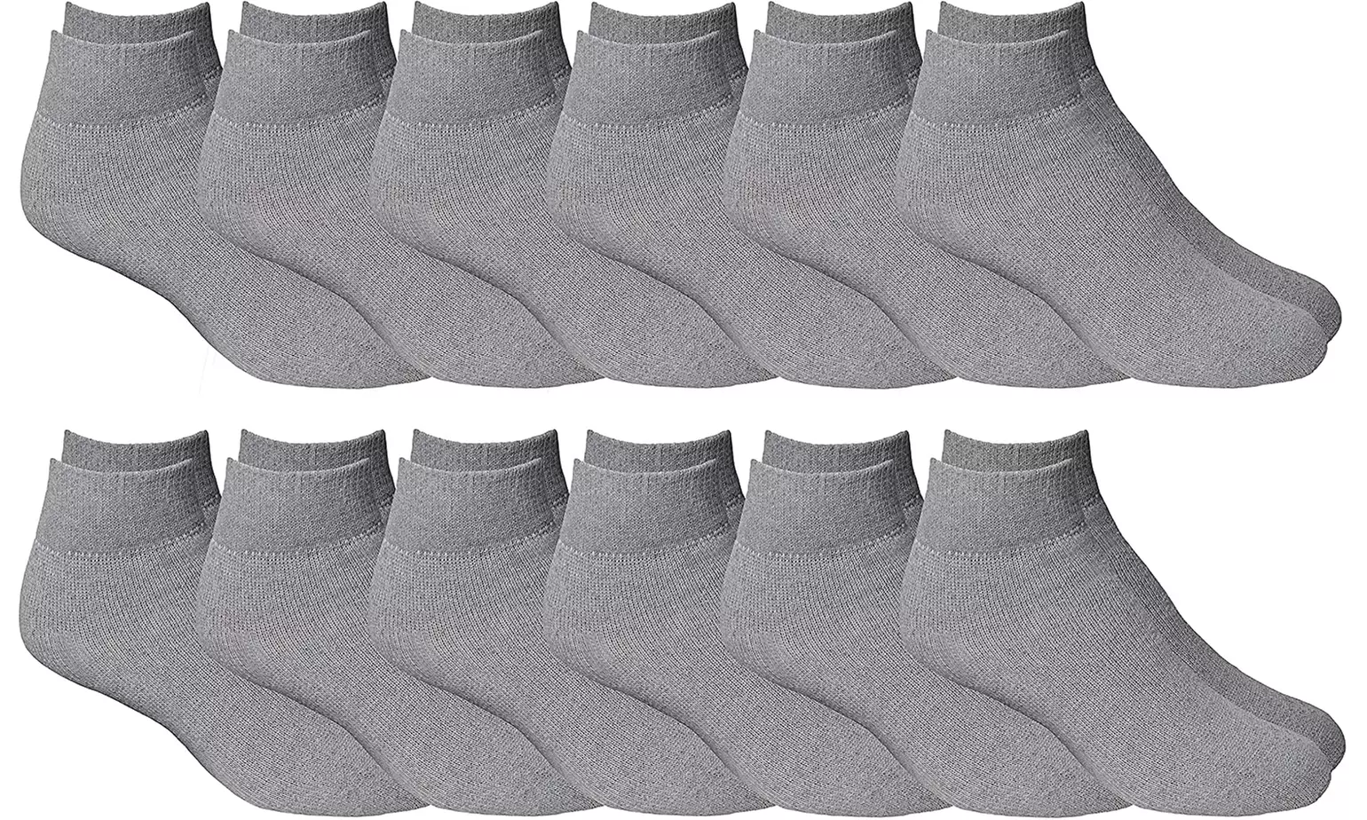 12 Pairs of Cheap Lightweight Low Cut Ankle Socks for Men