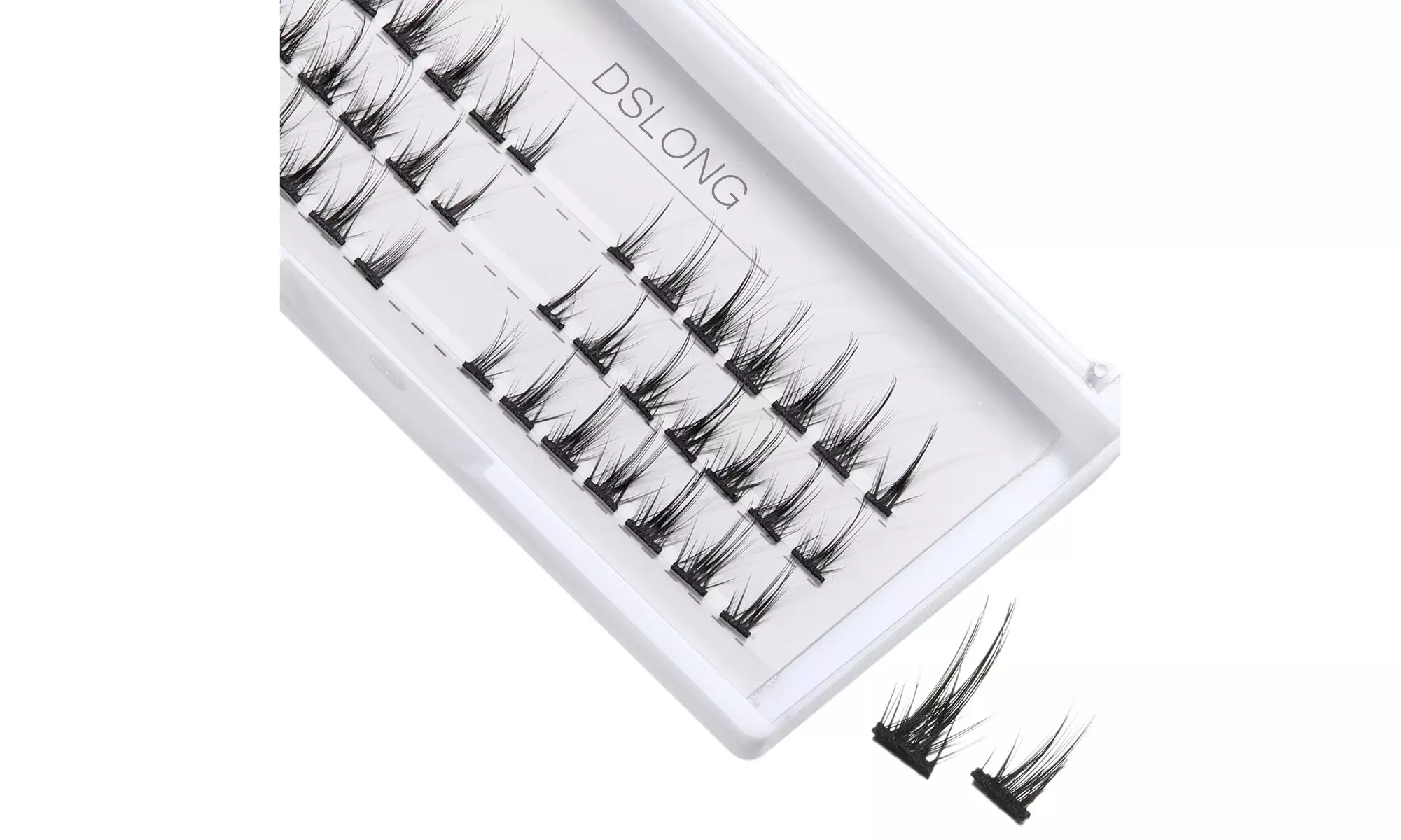 DSLONG Manga Lash Individual Lashes Cluster Lashes Natural Look Lash - Primary Image