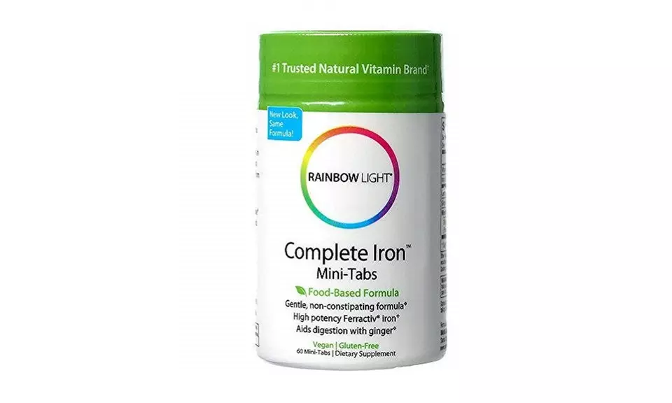 Rainbow Light - Complete Iron Mini-Tabs, Gently Encourages Healthy Iron  - Primary Image