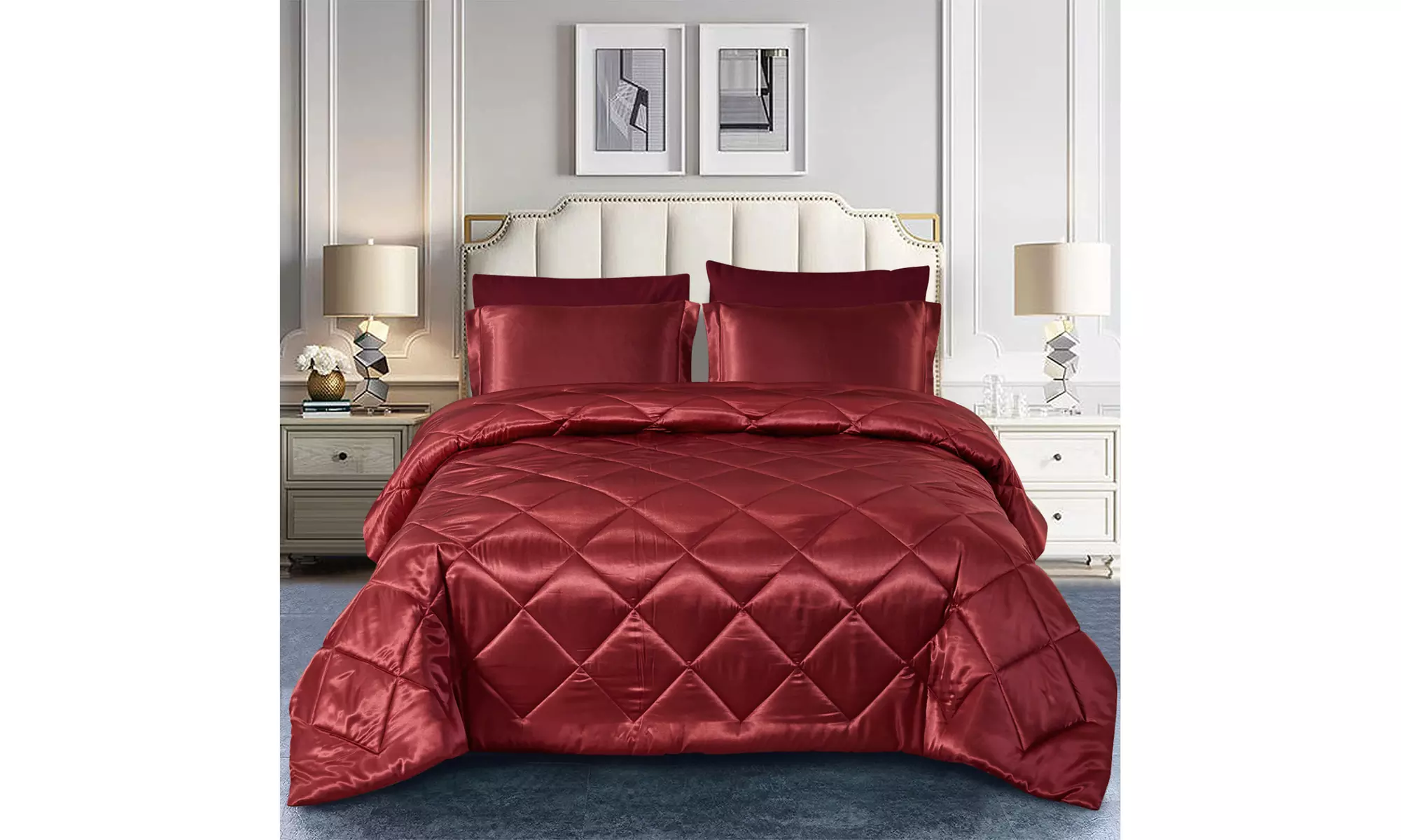 6 Or 8 Pieces Comforter Sets Bed In A Bag Soft and Comfortable All Season