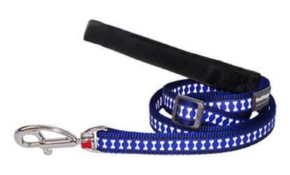 Red Dingo L6-RB-DB-ME Dog Lead Reflective Dark Blue, Medium