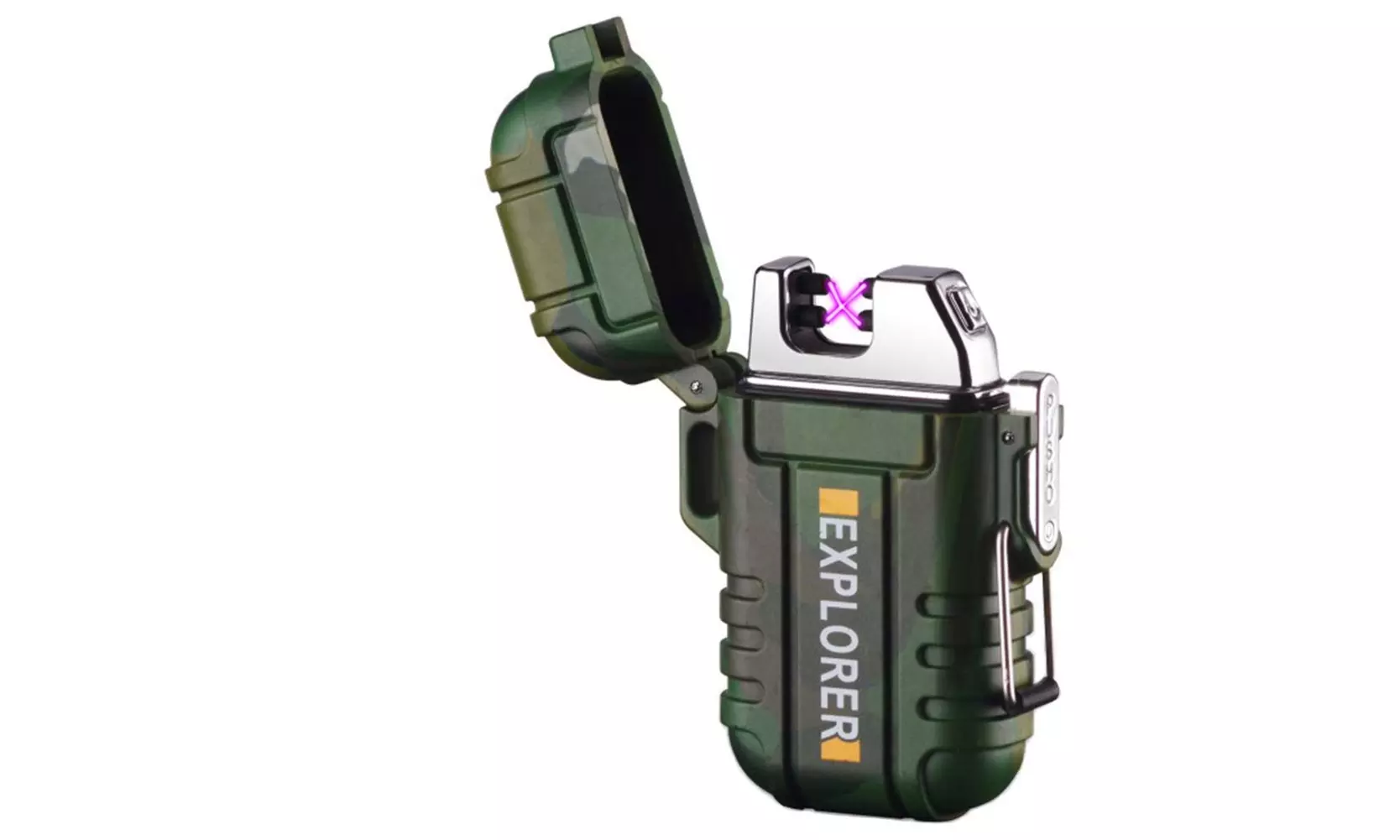 Waterproof Lighter Outdoor Windproof Lighter Dual Arc Electric Lighters Plasma - Primary Image