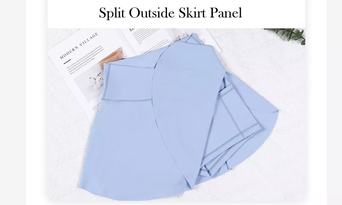Women High Waist Tennis Skirts with Pockets Built-in Shorts for Pickleball