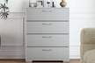 Costway 4 or 6 Drawer Storage Cabinet with Metal Legs and Handles - Second Medium