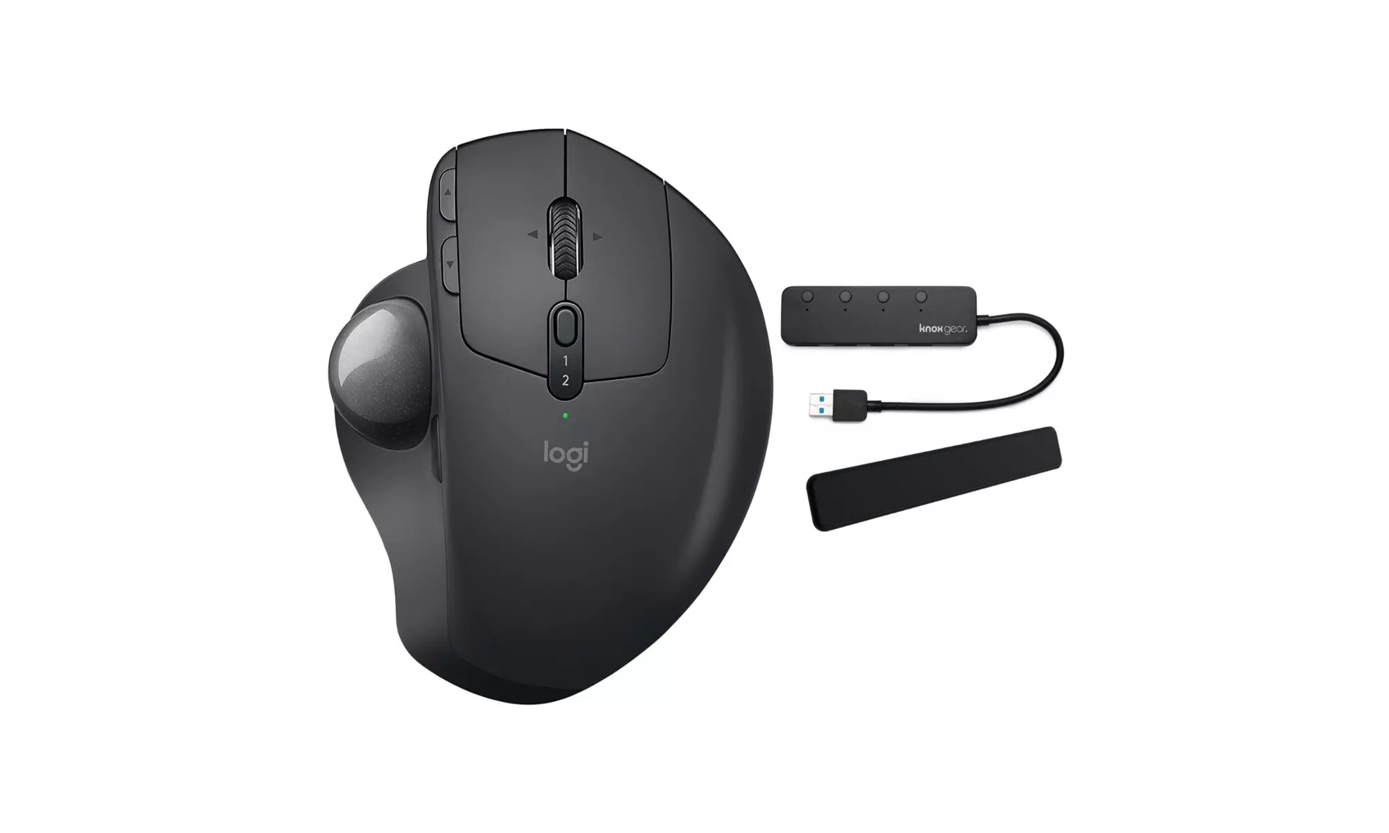 Logitech MX ERGO Advanced Wireless Trackball with MX Palm Rest and USB 3.0 Hub - Primary Image