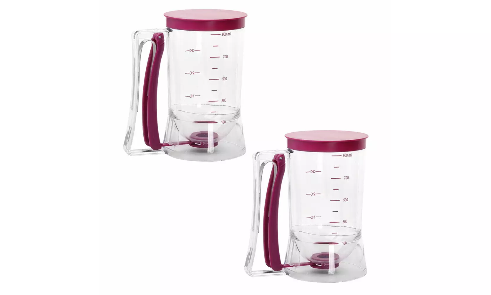 1-2Pc Pancake Batter Dispenser Cupcake Measuring Baking Kitchen Mix Tool