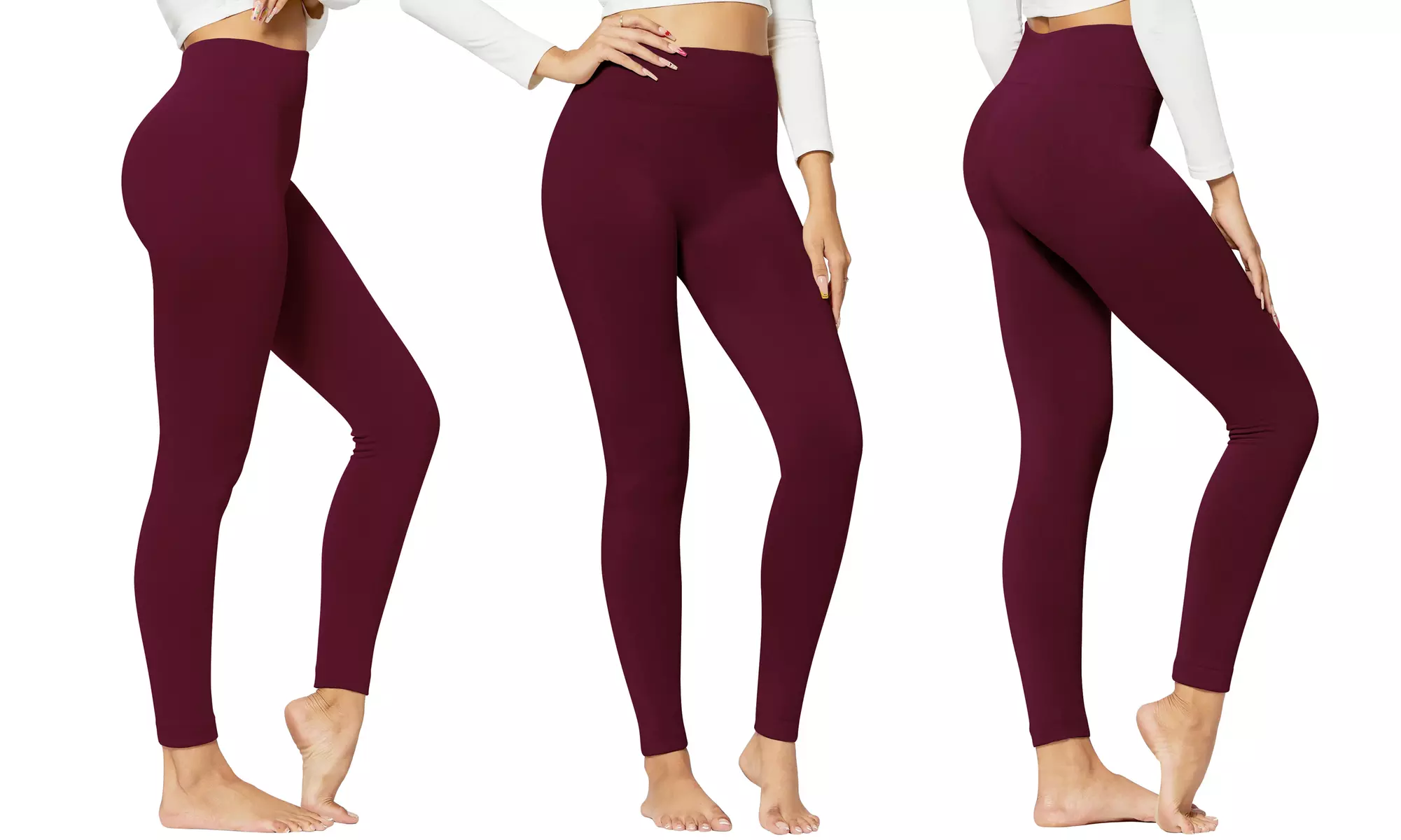 Women's Cozy Fleece-Lined Seamless Leggings