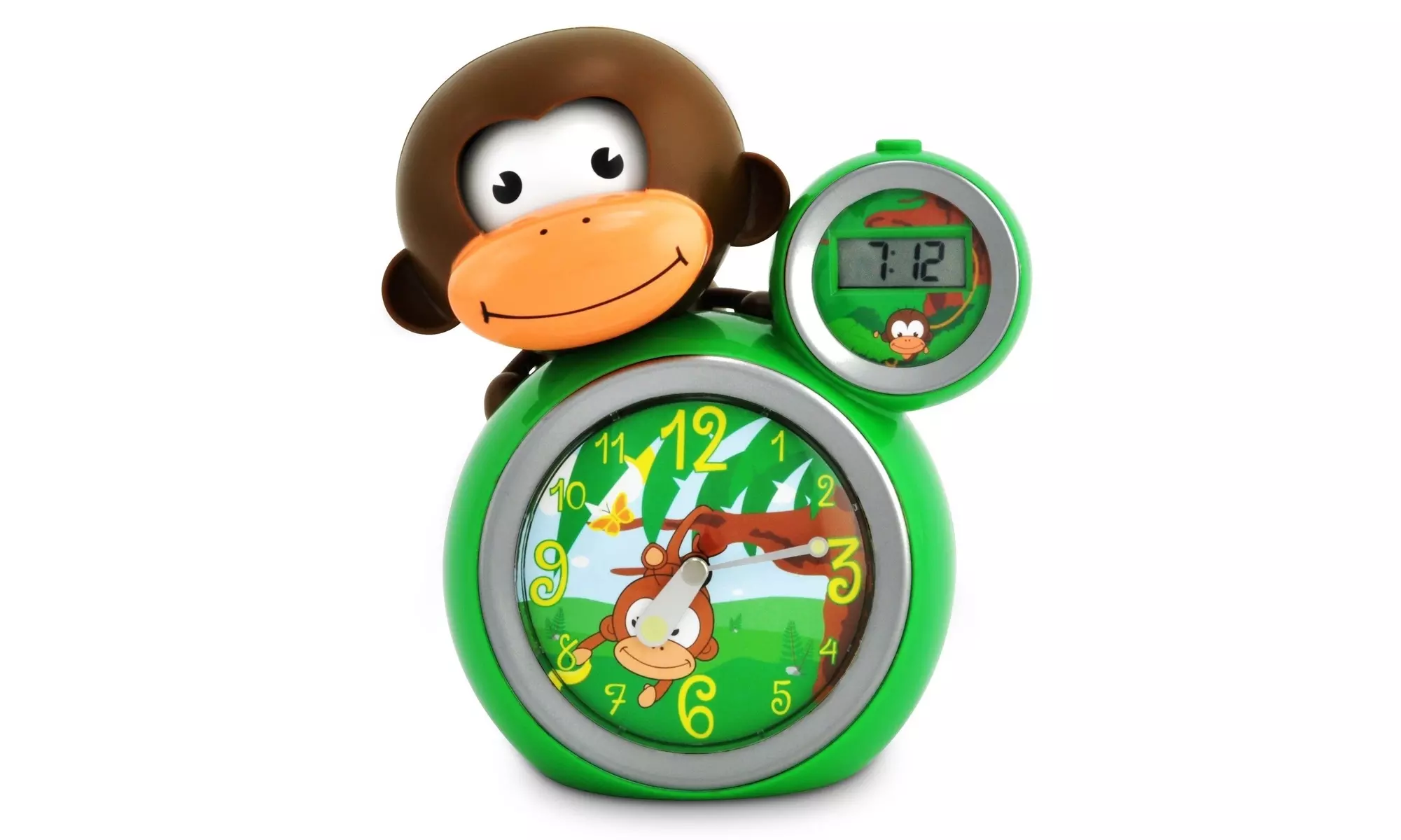 BabyZoo MoMo Monkey Sleep Trainer Clock - Alarm clock and 30 second night light - Primary Image