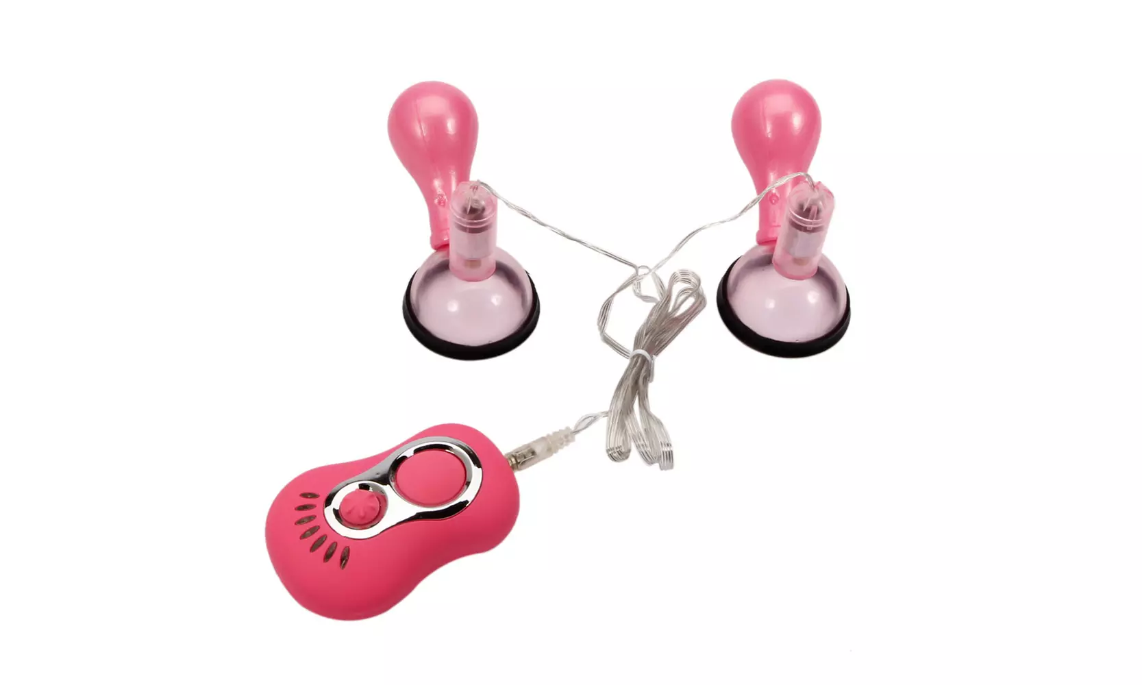Multi-speed Breast Pump Vibrating Nipple Sucker Adult Sex Toy Pink - Primary Image
