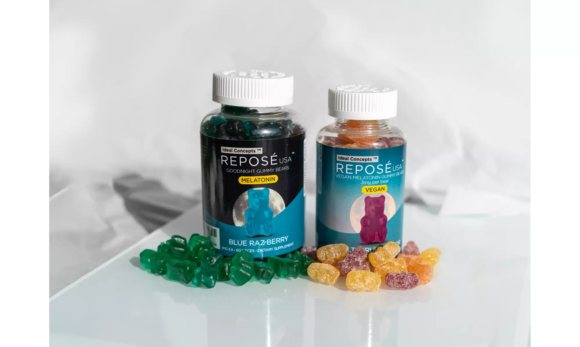 Reposé Goodnight Melatonin Gummies 3mg Per Serving, 30 Day Bottle (60 Gummies) - Primary Image